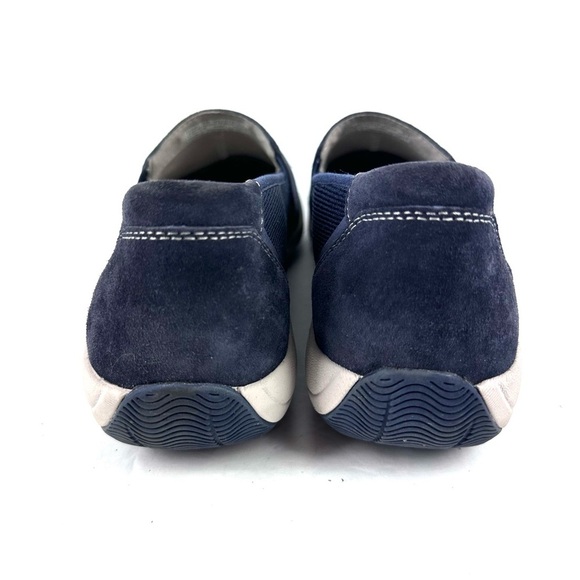 Dansko Halle Shoes 39 Navy Blue Suede Slip On Comfort Womens - Picture 5 of 8